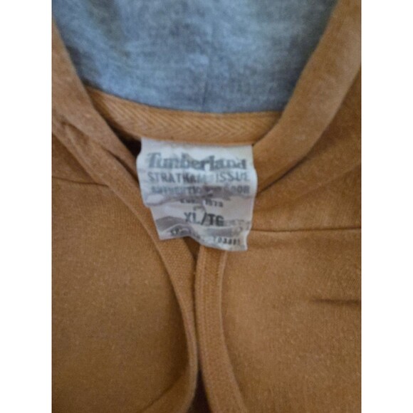 Vintage Timberland XL Hoodie Sweatshirt Wheat Brown - Picture 7 of 7